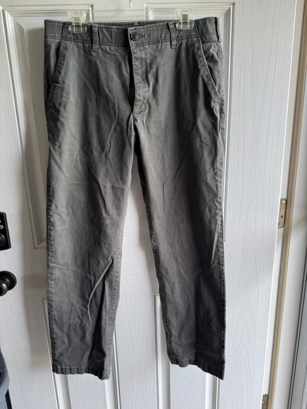 Lee Men's Gray Straight-Leg Pants